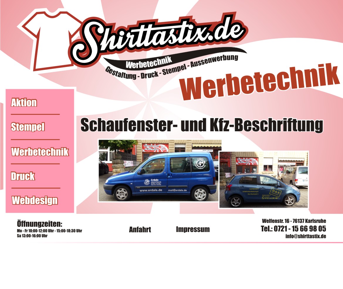 Werbetechnik Aussen- und Innenwerbung Autobeschriftung